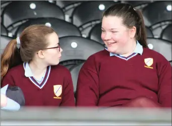  ??  ?? Supporters of Jesus &Mary, Enniscrone at the PPS Finals.