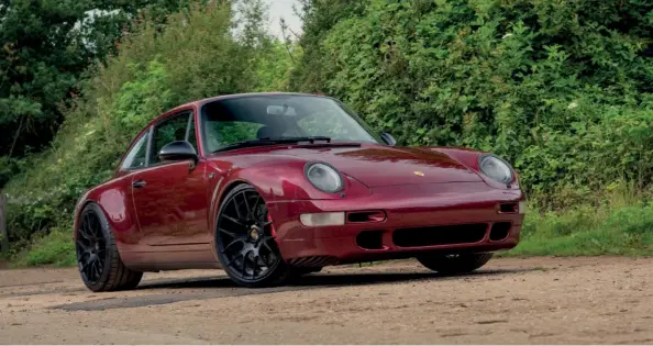  ??  ?? Above Front end is smoother than that of the 964, helping Porsche to utilise common design cues across its range, which included the 968 and 928