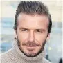  ??  ?? FAMILIAR FACE: Becks is known across all of China