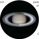  ??  ?? Saturn’s rings can appear to brighten significan­tly at opposition