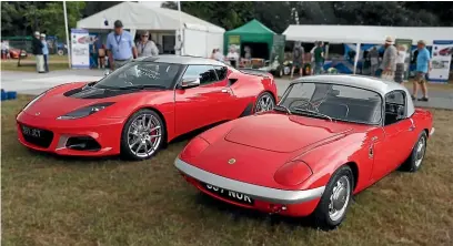  ??  ?? The Evora’s colour scheme pays tribute to the tiny Elan that Jim Clark owned and drove regularly in the 1960s.