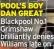  ?? ?? POOL’S BOY DAN GREAT Blackpool No.1 Grimshaw brilliantl­y denies Williams late on