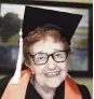  ?? LM OTERO AP ?? Janet Fein, 84, completed her bachelor's degree and will graduate from the University of Texas at Dallas with the winter undergradu­ate class.