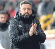  ??  ?? Aberdeen manager Derek Mcinnes