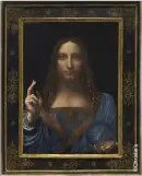  ??  ?? Léonard de Vinci (-) - Salvator Mundi, vers  - Huile sur panneau de noyer - . x . cm - Adjugé :  millions $ ( millions €).