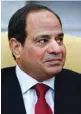  ??  ?? Egyptian President Abdel-Fattah El-Sisi