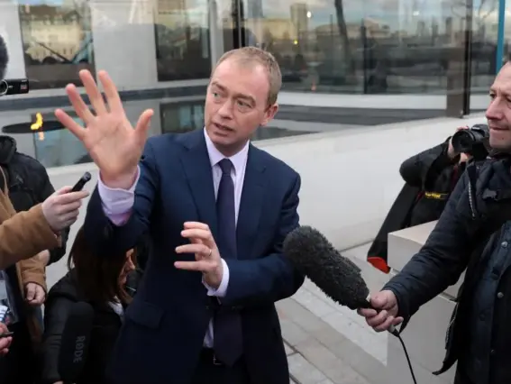  ??  ?? Liberal Democrats leader Tim Farron successful­ly introduced a bill that would force a second referendum on the UK’s leaving deal with the EU yesterday (Getty)