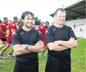  ?? Photo Christophe Barraud/Charente Libre. ?? En Charente, Christophe Hamacek (à droite) et Nicolas Cabannes (à gauche) sont attelés à un projet exaltant.