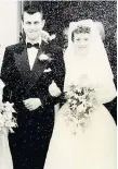  ??  ?? Big day Ian and Fay exchanged vows at Buchanan Church in 1958