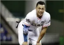  ?? ASSOCIATED PRESS FILE PHOTO ?? Shunned by Shohei Ohtani, the New York Yankees wasted no time in giving themselves an even bigger, more expensive Christmas present in Giancarlo Stanton, pictured.