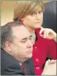  ??  ?? Sturgeon and Salmond in 2008