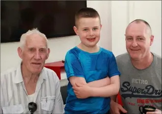  ??  ?? Three generation­s - James, James and Jason Wilson.