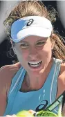  ??  ?? Johanna Konta eased past Madison Brengle and into the second round in Melbourne.