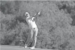  ?? RAYMOND CARLIN III/USA TODAY SPORTS ?? Sung Kang, playing the 15th hole, earned his first PGA Tour victory Sunday in the AT&T Byron Nelson tournament.