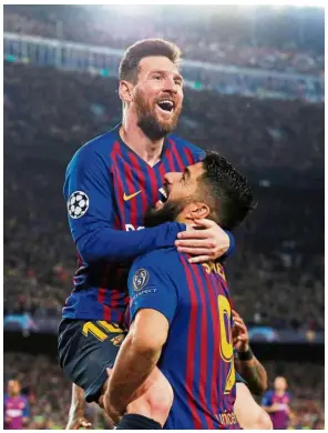  ??  ?? Lone target: Lionel Messi will lead Barcelona’s charge in the Spanish King’s Cup final against Valencia today, while Luis Suarez (right) is out injured. — Reuters