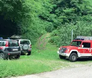  ??  ?? Il soccorso I vigili del fuoco e i carabinier­i intervenut­i nei pressi del Rio di Mollaro per soccorrere il proprietar­io del castello finito in un vascone irriguo in campagna