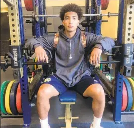  ?? Eric Sondheimer Los Angeles Times ?? ANTHONY SPEARMAN III, a running back at Sherman Oaks Notre Dame, sustained a high ankle sprain last season but appears to be sound again.