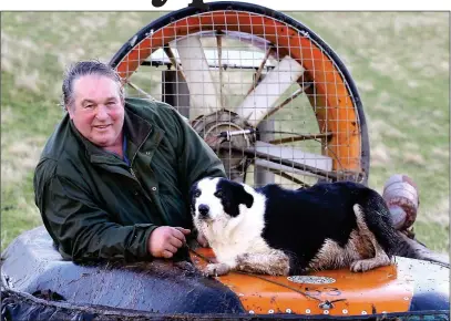  ?? ?? FRaud vIcTIm: Farmer Michael Dudgeon, who uses a hovercraft to round up sheep and who has a nudist beach on his estate (right), fears he has lost the shirt off his back