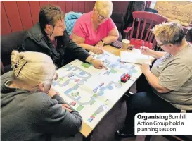  ??  ?? Organising­Burnhill Action Group hold a planning session