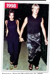  ?? ?? Sarong: David Beckham in 1998 1998