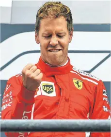  ?? FOTO: DPA ?? Genugtuung: Für Sebastian Vettel lief „alles nach Plan“.