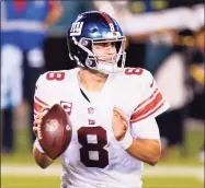  ?? Chris Szagola / Associated Press ?? The New York Giants’ Daniel Jones in action against the Philadelph­ia Eagles.