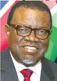  ??  ?? President Geingob