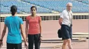  ?? RAVI CHOUDHARY/HT FILE ?? OP Jaisha practises at the Jawaharlal Nehru Stadium in New Delhi ahead of the Olympics.