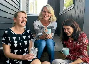  ??  ?? Co-founders Tara Strahan, Amy DeMuth and Jo Falloon are helping save the bees and plastic ending up in landfill.