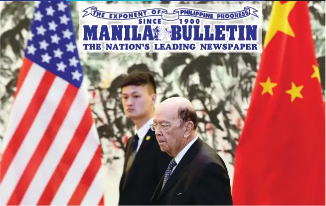  ??  ?? WARNINGS ‘PREMATURE’ – US Commerce Secretary Wilbur Ross has downplayed warnings that the tariffs the US imposed on Chinese goods would raise prices and upend global supply chains as 'premature and probably quite inaccurate.' (EPA-EFE)
