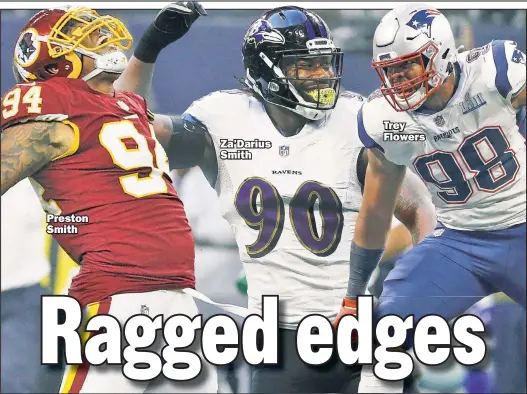  ?? N.Y. Post photo composite ?? TAKE YOUR PICK: The Jets will be looking for a pass rusher this offseason. Big names are unlikely to hit the market, so if Gang Green decide to tackle the problem in free agency, they are more likely to be choosing from lesser-known players.