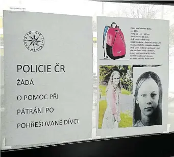  ?? K veřejnosti kvůli pátrání po Míše je v Ústí n/L prakticky v každém voze MHD FOTO LN – JAN HORÁK 3× ?? Výzva policie