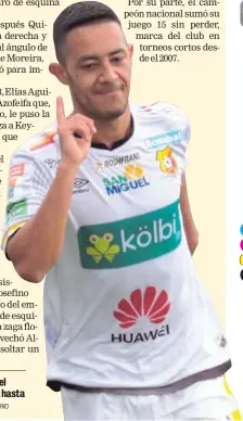  ?? ALONSO TENORIO ?? Jimmy Marín llevó el triunfo de la banca hasta el campo.