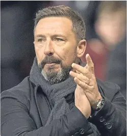  ?? Picture: SNS Group. ?? Aberdeen manager Derek Mcinnes says his team must show a better level of performanc­e over the remaining five Premiershi­p games.