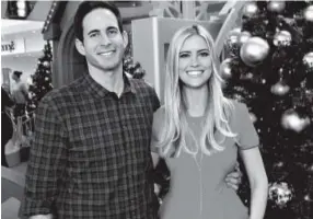  ?? Jerod Harris, Getty Images ?? Tarek and Christina El Moussa, hosts of HGTV’s hit show “Flip or Flop,” during a holiday stop in Lakewood, Calif.