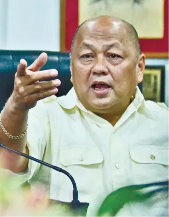  ?? (SUN.STAR FILE FOTO) ?? JUST POLITICS. Former Dumanjug mayor Nelson Garcia says he has yet to receive the ombudsman’s order, and will promptly reply once he receives it. He says the cases filed against him are clearly provoked by politics.