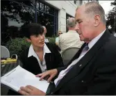  ?? Norma Foley with her father, Denis, at the 2004 Local Election Count in Tralee. Photo Valerie O’Sullivan ??