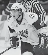  ?? GORD WALDNER/THE Starphoeni­x files ?? Saskatoon Blades centre Lukas Sutter appeared in the CHL/NHL Top Prospects Game, alongside teammate
Dalton Thrower, on Wednesday.