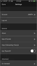  ??  ?? IPVanish’s Settings page