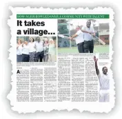  ??  ?? PITCH PERFECT: How The Independen­t on Saturday reported on Lungi Ngidi’s success. PAC national spokespers­on