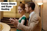  ?? ?? Emma Stone and Ryan Gosling