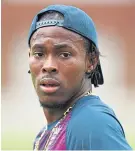  ??  ?? Jofra Archer is set to make his Test debut.