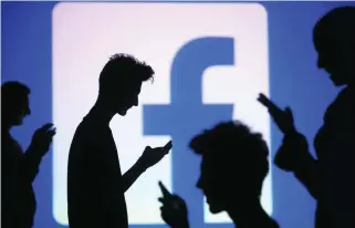  ?? Reuters ?? The UAE has more than 8.7 million Facebook accounts, according to Global Media Insight.