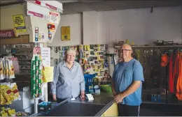  ?? NICK COTE / THE NEW YORK TIMES ?? Felix and Claudia Romero at R&R Market, which they have operated for 48 years, in San Luis, Colo., June 19, 2017. Across rural America, Many of the men and women behind the cash registers at small markets have reached retirement age, and few people...