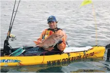  ?? Picture / Geoff Thomas ?? A kayak is the ideal platform for fishing in the shallows.