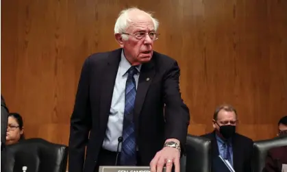  ?? Photograph: Kevin Dietsch/Getty Images ?? Bernie Sanders said in a statement: ‘The Netanyahu government’s indiscrimi­nate bombing is immoral, [and] it is in violation of internatio­nal law.’