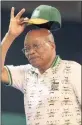  ?? PICTURE: AP ?? Outgoing ANC president and South African President Jacob Zuma raises his cap after Cyril Ramaphosa was elected to lead the party.