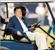  ?? Bob Levey Getty Images ?? FORMER PRESIDENT George H.W. Bush, seen in Houston in November, was hospitaliz­ed for nearly two months. He is the oldest living former president.