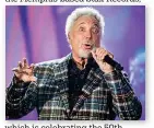  ??  ?? which is celebratin­g the 50th anniversar­y of the label’s first UK tour. Stax legends Booker T. Jones and Sam Moore will appear alongside the legendary Tom Jones (pictured), a longtime fan of the label’s songbook.