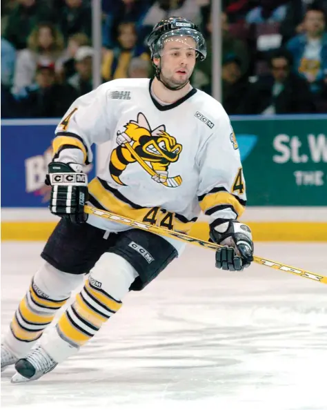  ??  ?? David Pszenyczny, seen with the 2004 Sarnia Sting, says a former coach saw him beaten with a belt during an initiation ritual and even took part briefly.